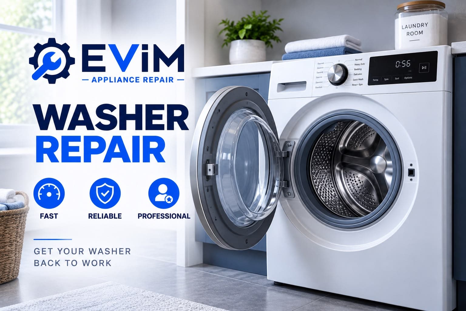Washer Repair — EVIM Appliance Repair