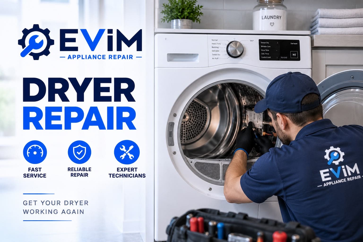 Dryer Repair — EVIM Appliance Repair
