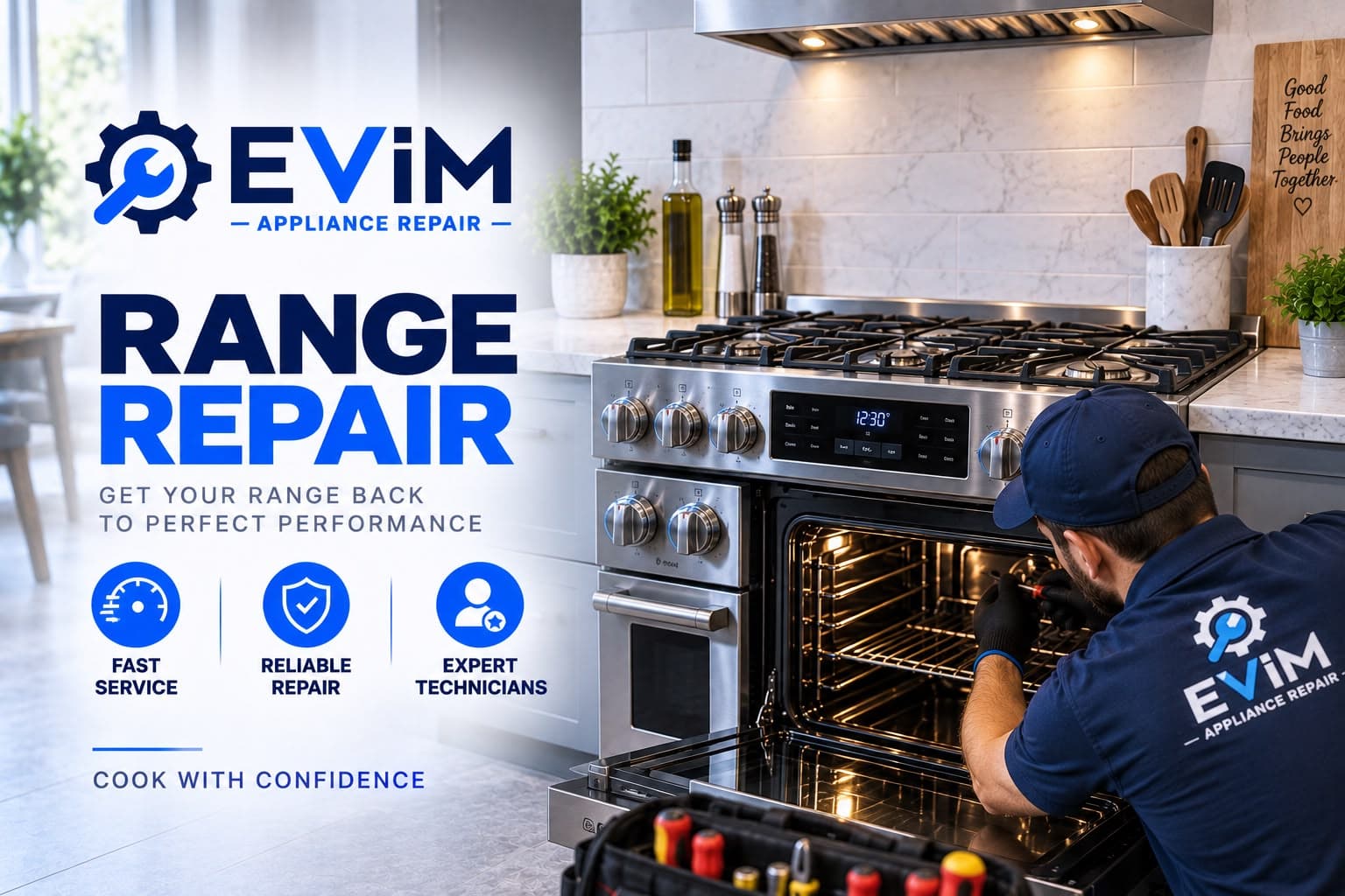 Range Repair — EVIM Appliance Repair