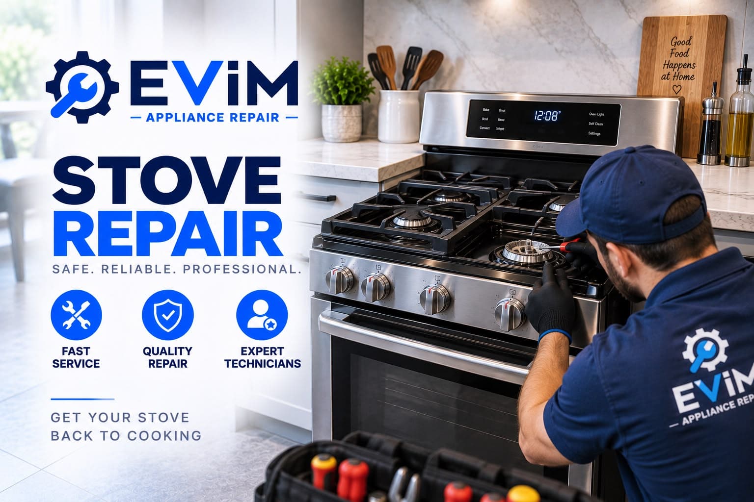 Stove Repair — EVIM Appliance Repair